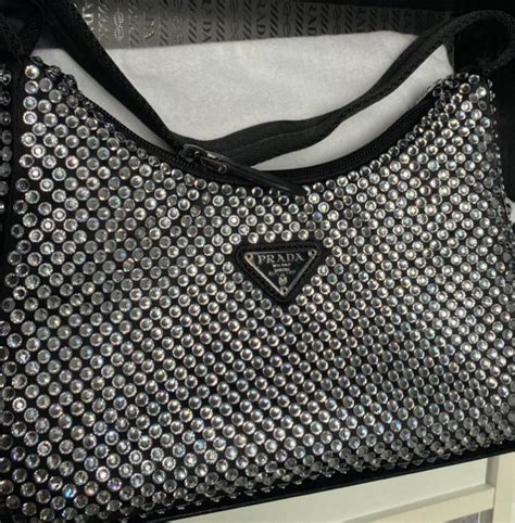 glitter prada tas|Prada satin handbags.